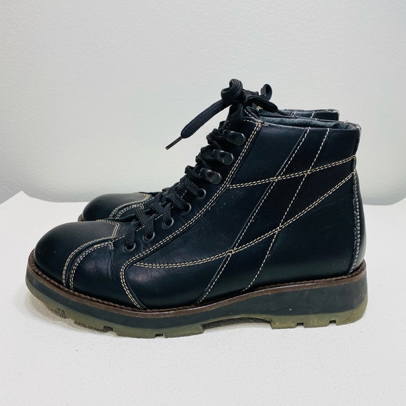 BACCO BUCCI MENS BLACK SHOES MULTI TRACTION DRESS SNEAKER Made In Italy Sz 8 - Picture 5 of 10